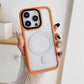 Two-tone Macaron Acrylic Transparent Magnetic Len Protection Phone Case For iPhone 16ProMax 15 14 13 12 11, Hard Shockproof Full Cover