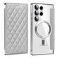 Magnetic Suction Flip Leather Case For Samsung S25 S24 S23 S22 for Magsafe Case High Leather Equipped With Lens Film Case