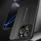 Premium PC Leather Two-tone Len Protector Shockproof Phone Case For iPhone 16ProMax 15 14 13 12 Hard Full Cover