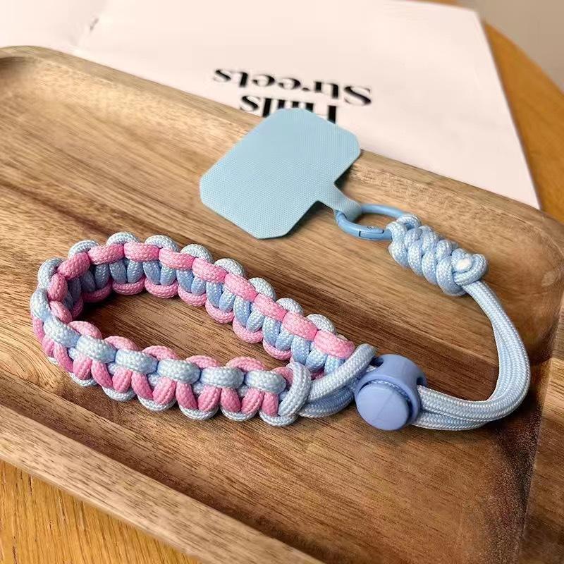 Mobile Phone Lanyard Short Wrist with Adjustable Woven Strap Fashion Outdoor Sports Anti Loss Phone Accessories
