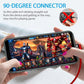 1m/2m/3m Magnetic Charging Cable 540° Rotating Magnetic Phone Charger Cable - 90° Angle Connector, Nylon-Braided Cords For iPhone For Samsung Smart Phone Accessories
