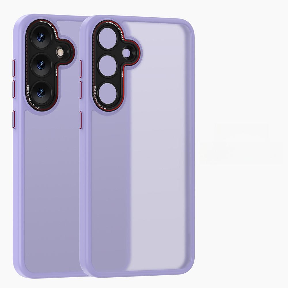 Premium Matte Metal Len Hardware Magnetic/Non Magnetic Phone Case, Camera Lens Protection PC Hard Cover, With Shockproof Anti-Fall Bumper For Samsung S25Ultra S25+ S25 Full Cover