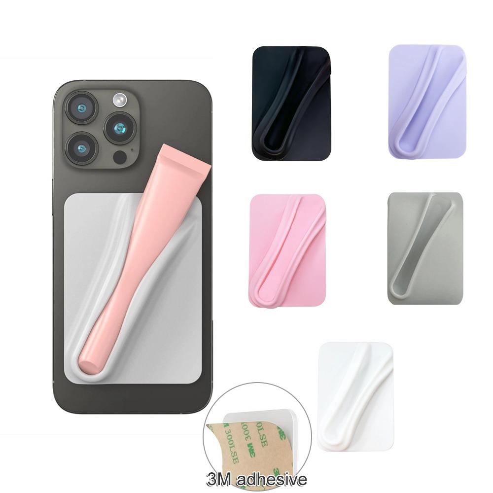 Adhesive Easy to Carry Lipstick Holder Case For iPhone 16 15 14 13 12 11 For Samsung S25 S24 S23 Ultra Phone Accessories