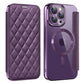 For iPhone 16 15 14 13 Pro Max Phone Case, Luxury Magnetic Suction Flip Business Wallet Card Slot Leather for Magsafe With Lens Film Anti-Fall Full Cover