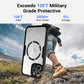 For iPhone 16E 16ProMax 16 15 14 13 Strong Magnetic Phone Case, Double Side 360 Full Protection, HD PET Screen Protector Acrylic Shockproof Hand Feel Hard Full Cover
